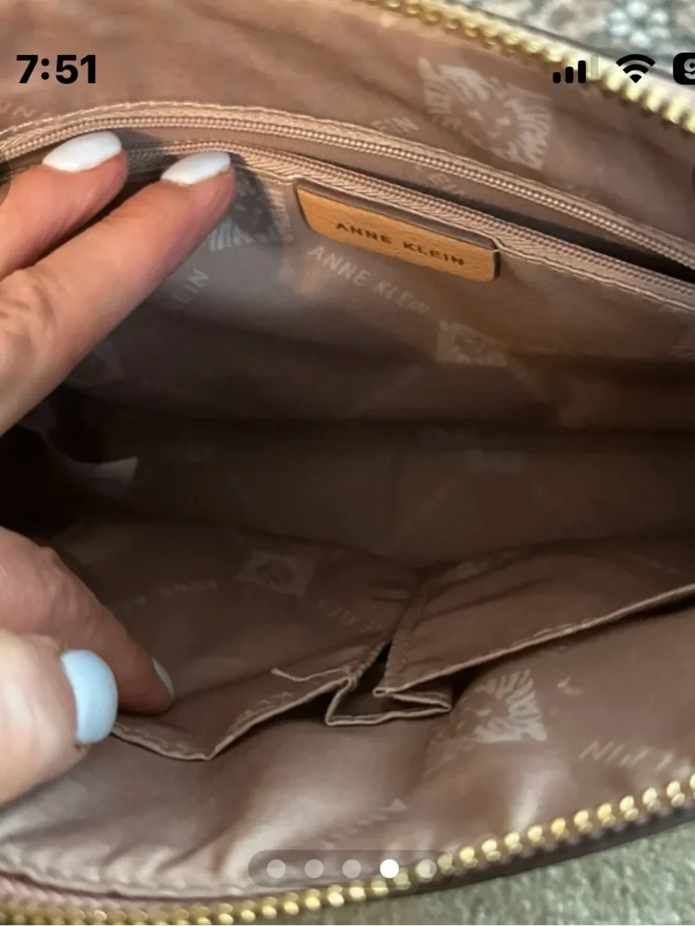 Anne Klein Pink Crossbody Shoulder Bag